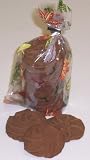 Gourmet Food : Scott's Cakes 1 lb. Chocoate Raspberry Shortbread Cookies in a Fall Leaf Bag