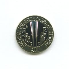 America the proud brave strong 911 Badge Metall Button Pin Pins Anstecker 240