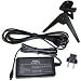 HQRP Replacement AC Adapter / Power Supply for Sony CyberShot DSC-P1, DSC-P2, DSC-P20 Digital Camera - (incl. USA Plug & Euro Adapter) plus HQRP Black Mini Tripod