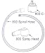Marble 800 Fixture Shampoo Bowl Faucet Spiral Hose Replacement