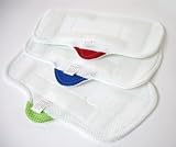 Deluxe HOME-TEK HT838 Replacement Steam Mop Micro Fibre Washable CLEANING PADS x 3 -(162)