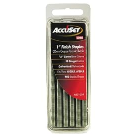 Senco A801009 18 Gauge by 1/4-inch Crown by 1-inch Leg Electro Galvanized Staples (900 per box)