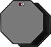 HQ Percussion 2-Sided Speed and Workout Drum Pad, Gray 12 Inches