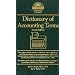Dictionary of Accounting Terms (Barron's Dictionary of Accounting Terms)