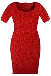 Petite Sexy Short Sleeves Lace Bodycon Dress 