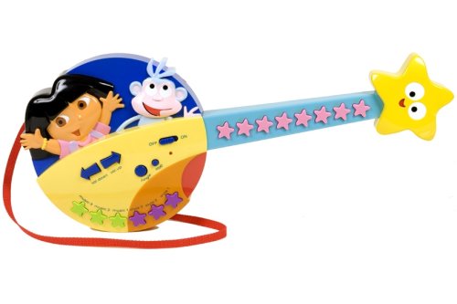 Childrens Toyshop  Toys : Dora Music Push Buuton Guitar