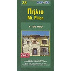 Map of Pilio (Maps of Greek Mountains)