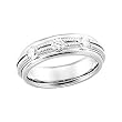 14K White Gold Diamond Wedding Band Duo - Gent's Ring - 0.50 Ct.