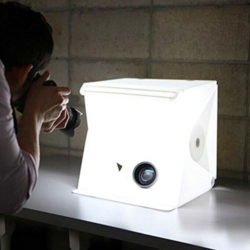 Folding Portable Lightbox Studio, Portable Photo light tent, Table Top photography Studio Kit for Smartphone or DSLR