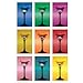 Professionally Plaqued Martini Glasses (Pop Art 1) Art Poster Print - 24x36 with RichAndFramous Black WoodMounting