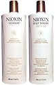 Nioxin Cleanser and Scalp Therapy for Fine Hair System 4, Liter Duo (33.8 oz)