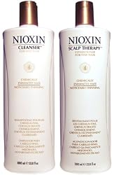Nioxin System 4 Cleanser & Scalp Therapy (Chemically Enhanced Hair: Noticeably Thinning) 33.8 oz (1 Liter)