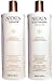 Nioxin Cleanser and Scalp Therapy for Fine Hair System 4, Liter Set (33.8 oz each)