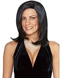 High Society Black Wig - Adult Costume Accessory