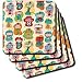 Colorful Retro 50s Lamps - Set Of 4 Ceramic Tile Coasters