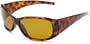Eagle Eyes Women's Gemstone II Sunglasses,Amber Frame/Gold Brown Lens,one size