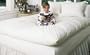 Baffled Channel White Feather Beds White Twin