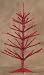 2' Pre-Lit Red Tinsel Wire Glow Christmas Tree