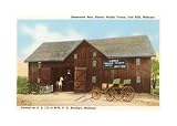 Walker Tavern, Brooklyn, Michigan Home & Heh Art Poster Print, 17x11