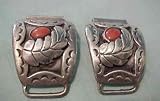 Navajo Silver and Coral Watch Tips