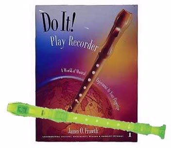 Recorder Pack: Yamaha Green Soprano Recorder with Do It! Play Recorder! Book & CD