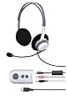 Sony DR-260USB PC Headset with USB and Headset/Microphone Connections