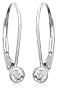 14k White or Yellow Gold Bezel-Set Diamond Lever Back Earrings (.20 cttw, J Color, I2 Clarity)