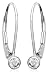 Jewelry : 14k White or Yellow Gold Bezel Set Diamond Leverback Earrings (.20 cttw, J Color, I2 Clarity)