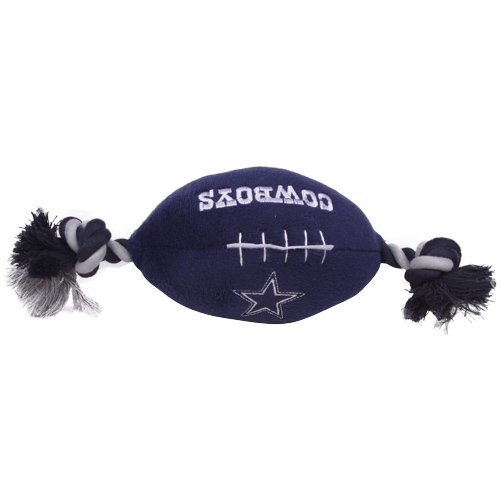 Dallas Cowboys Pet Football Rope Toy, 6-Inches long