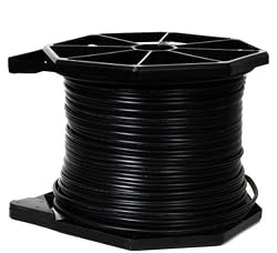 VideoSecu security wire power video cable 500 ft spool RG59/18/2 siamese cable RG59 18 guage for CCTV home security surveillance camera CBS500B 1F2