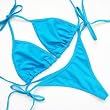 視線ドキドキ!大人セクシー♪Tバック三角ビキニ水着/水色/Blue【Julius】