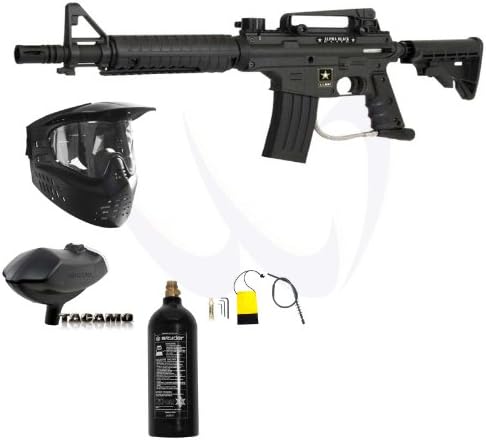 Tippmann US Army Alpha Black Elite Tactical Paintball Gun Entry Package
