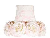 Tall Cream Pink Floral Lamp Shade