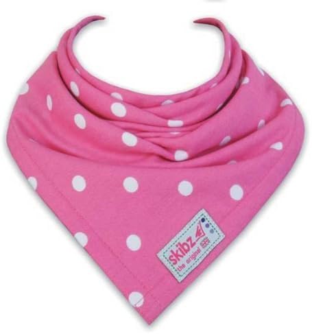 Skibz Dribble Bib (Polkadot Pink) by Skibz