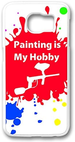 Samsung Galaxy S6 Case, CUSTSIGNER PC Material Samsung Galaxy S6 Smooth Surface Hard Case [White Edge] Shock Proof Beautiful Design Fine Color Printing [Paintball Is My Hobby]
