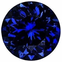 Natural Blue Sapphire Gem Stone, Round Shape, Diamond Cut, Grade AA, 2.50 mm in Size, 0.08 Carats