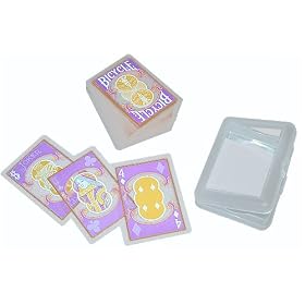 Bicycle Clear Playing Cards - Pink/Orange