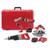 Factory-Reconditioned Milwaukee 0920-89 18-Volt Lithium-ion 4-Tool Combo Kit by Milwaukee