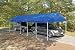 ShelterLogic 12 x 30- Feet Canopy 2- Inch 6-Rib Frame, Blue Polyester Cover
