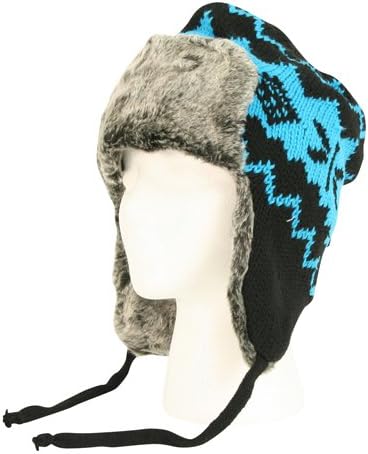 FUROCITY HATS 100% Polyester Knit Trapper/Bomber Hat