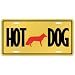 New  White German Shepherd Dog - Hot Dog  License Plate Dog