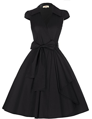 GRACE KARIN Women's Cap Sleeve Swing Vintage Party Dresses JS6087