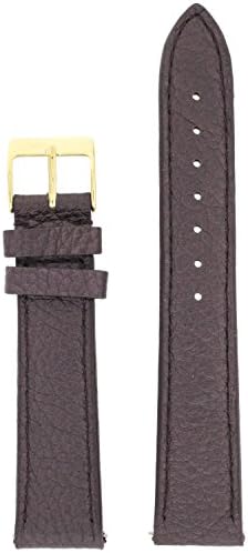 Watch Band Genuine Leather Plum Quick Release Built-in Pins 18 millimeters