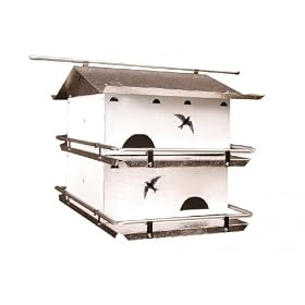 Birds Choice Waters Edge 2 Floor-4 Room Suites Purple Martin House with Crescent Holes by 