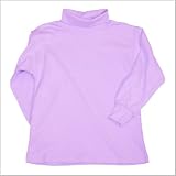 Girls Solid Interlock Turtleneck-Lt-Peri-6/7