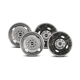 Pacific Dualies 38-1608 Polished 16 Inch 8 Lug  Stainless Steel Wheel Simulator Kit... by Pacific Dualies