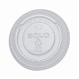 Solo  2-Ounce Plastic Portion Cup Clear Lids, 100-Count Packages (Pack of 25)