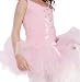 POPATU - A Pink Ballet Dance Dress with Criss-Cross Satin Strands.