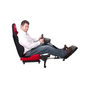 OpenWheeler Racing Seat Driving Simulator with Gear Shifter Mount Logitech G25 G27 Compatible