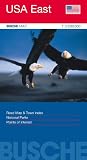 USA East 1 : 2 200 000 - Stra&szlig;enkarte: Road Map & Town Index - National Parks - Points of Interest - 